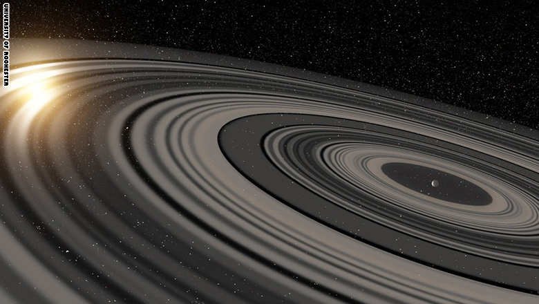 ‘Super Saturn’ with rings 200 times as large