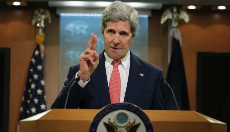 John Kerry Makes Statement On Ukraine At U.S. State Department